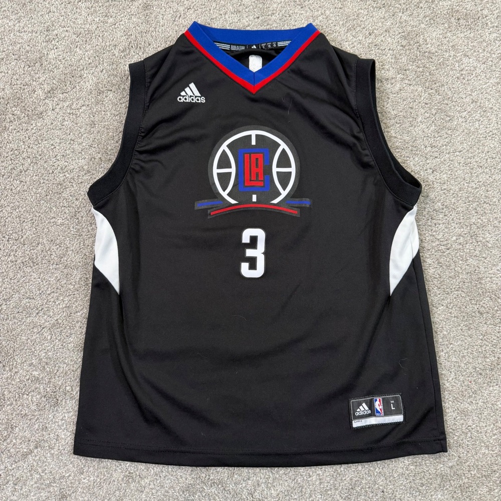 Adidas Basketball Jersey Kids L Black Chris Paul LA Clippers NBA Fan Gear #3
